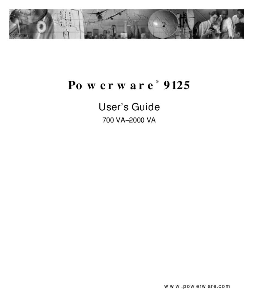 thumbnail of Avaya – Powerware 9125_User_Manual
