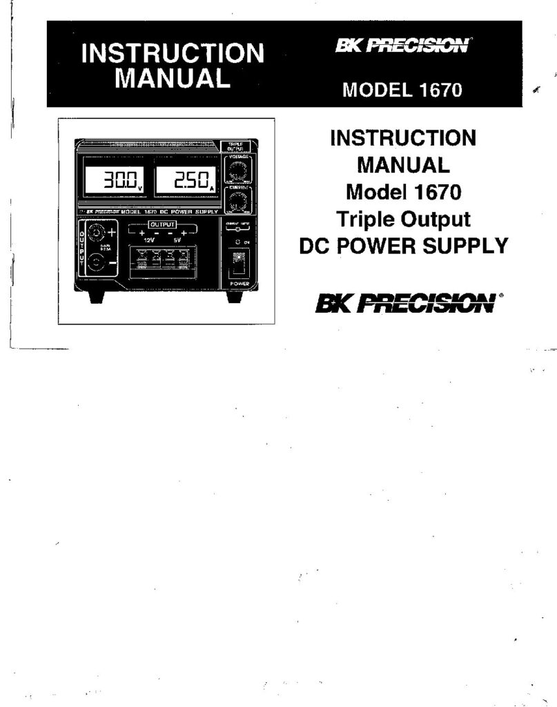thumbnail of BK Precision Model 1670