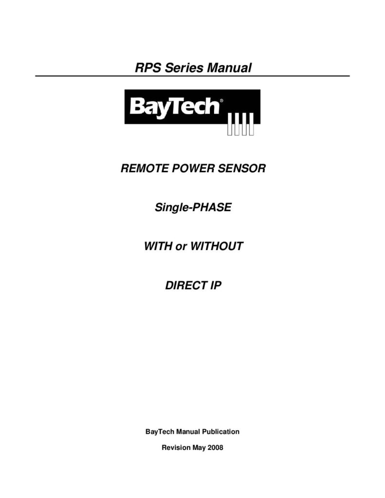 thumbnail of BayTech RPS-Single-phaseCombinedManual