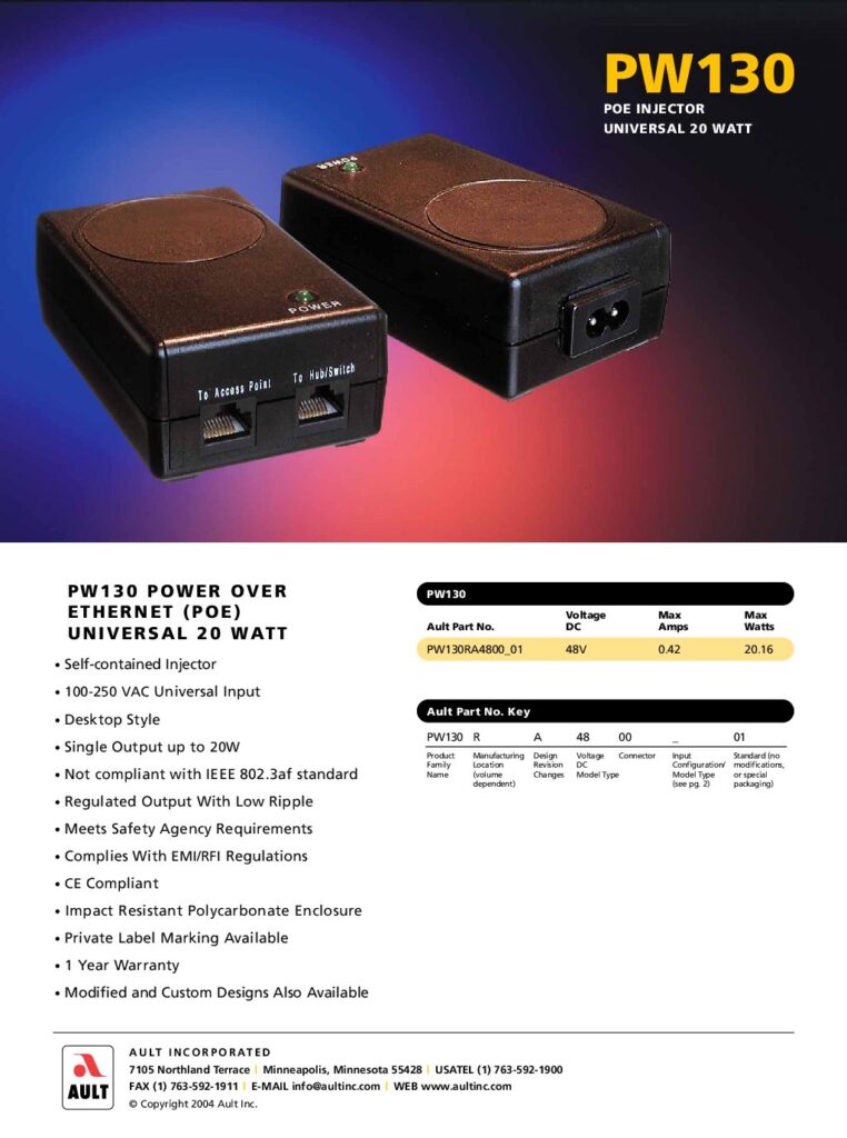 thumbnail of Cisco ITE PW130RA4800F01-Ault