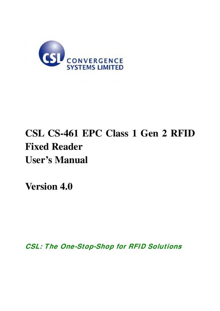 thumbnail of Converge Systems Limited CS461-UserManualv4.0