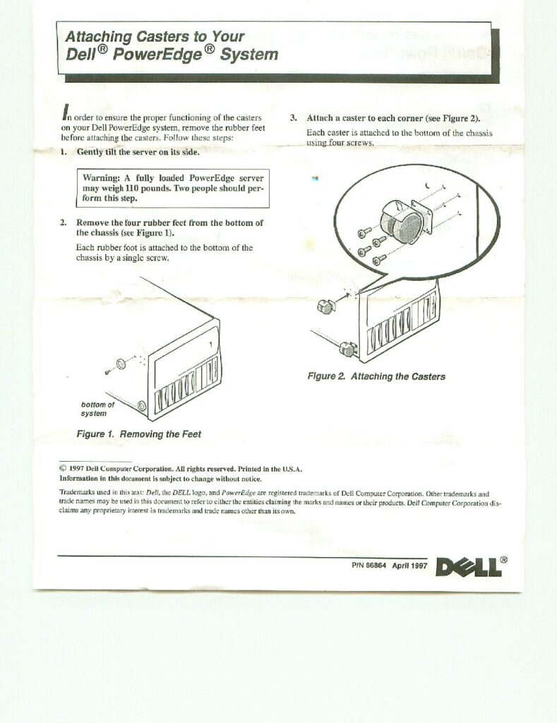thumbnail of Dell PowerEdge Casters