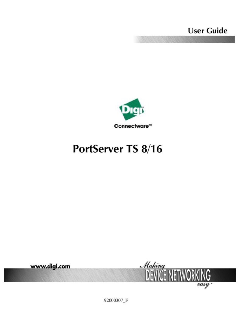 thumbnail of Digi PortServer TS 8-16