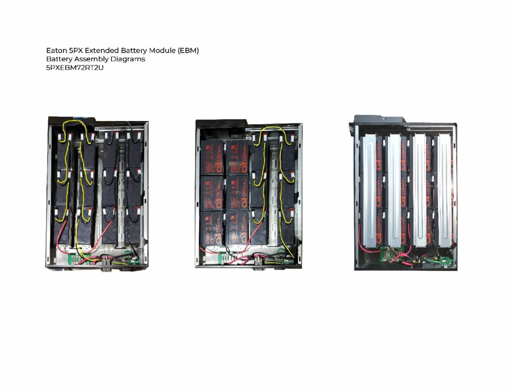 thumbnail of Eaton EBM 5PX72VRT2U Battery Diagram