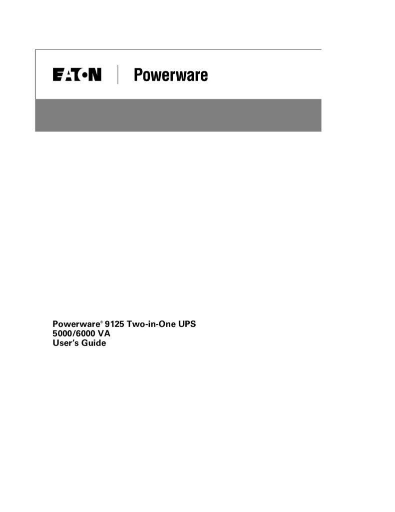 thumbnail of Eaton PowerWare 9125 Two-In-One UPS 5000-6000