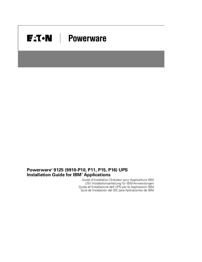 thumbnail of Eaton Powerware
