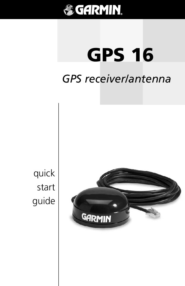 thumbnail of Garmin GPS 16_QuickStartGuide