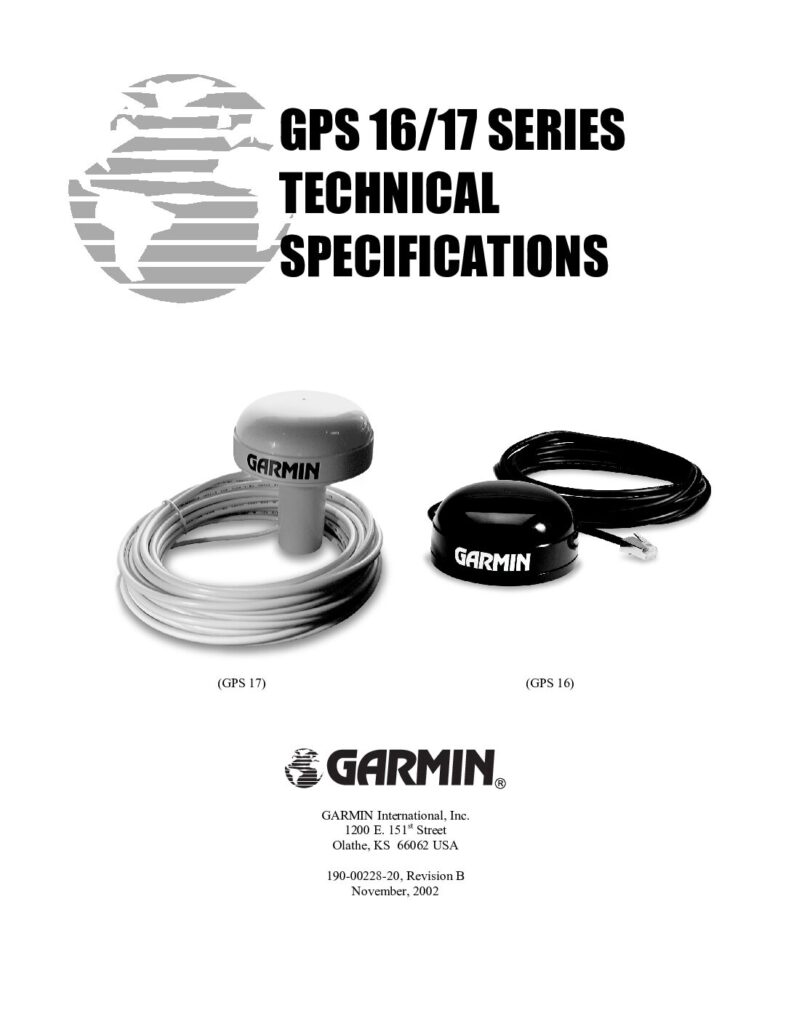 thumbnail of Garmin GPS17N_GPS16_17NSeriesTechnicalSpecification