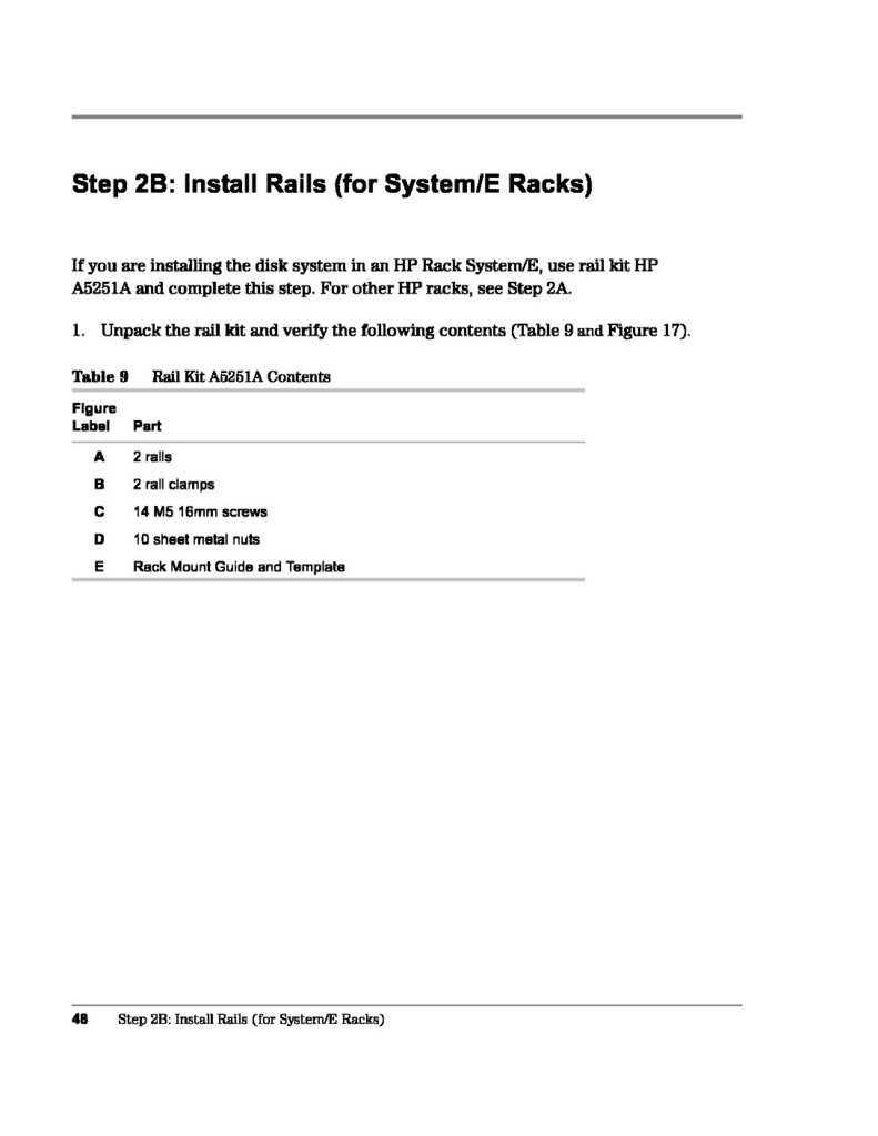 thumbnail of HP SureStore E Disk System FC10 – Rack Install (2)