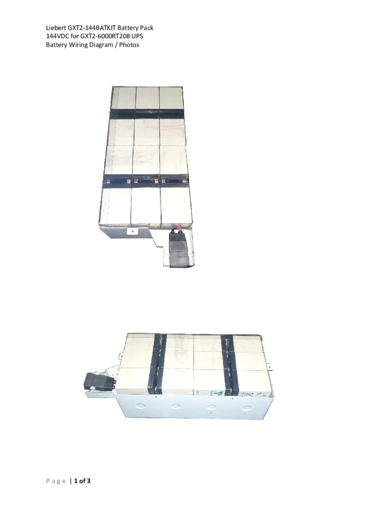 thumbnail of Liebert GXT2-144BATKIT Battery Pack
