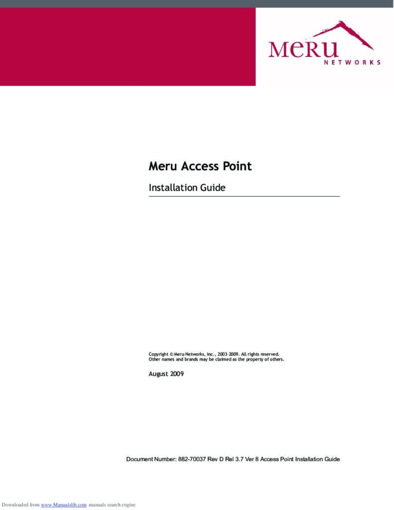 thumbnail of Meru Networks AP300