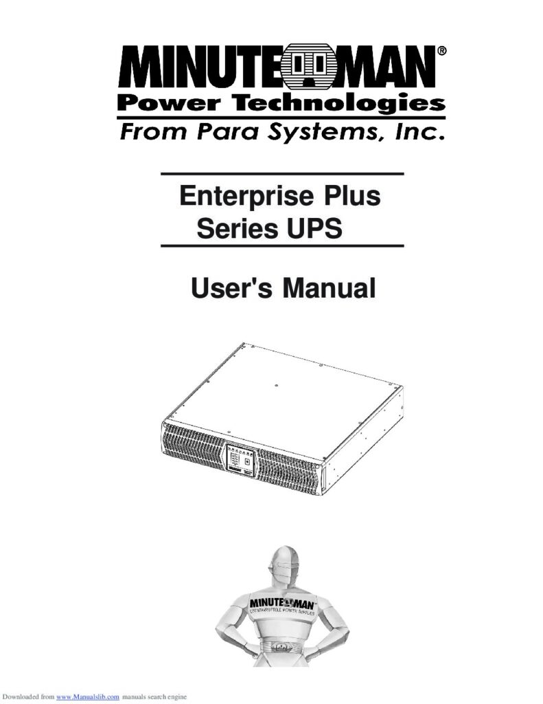thumbnail of Minuteman Enterprise Plus Series