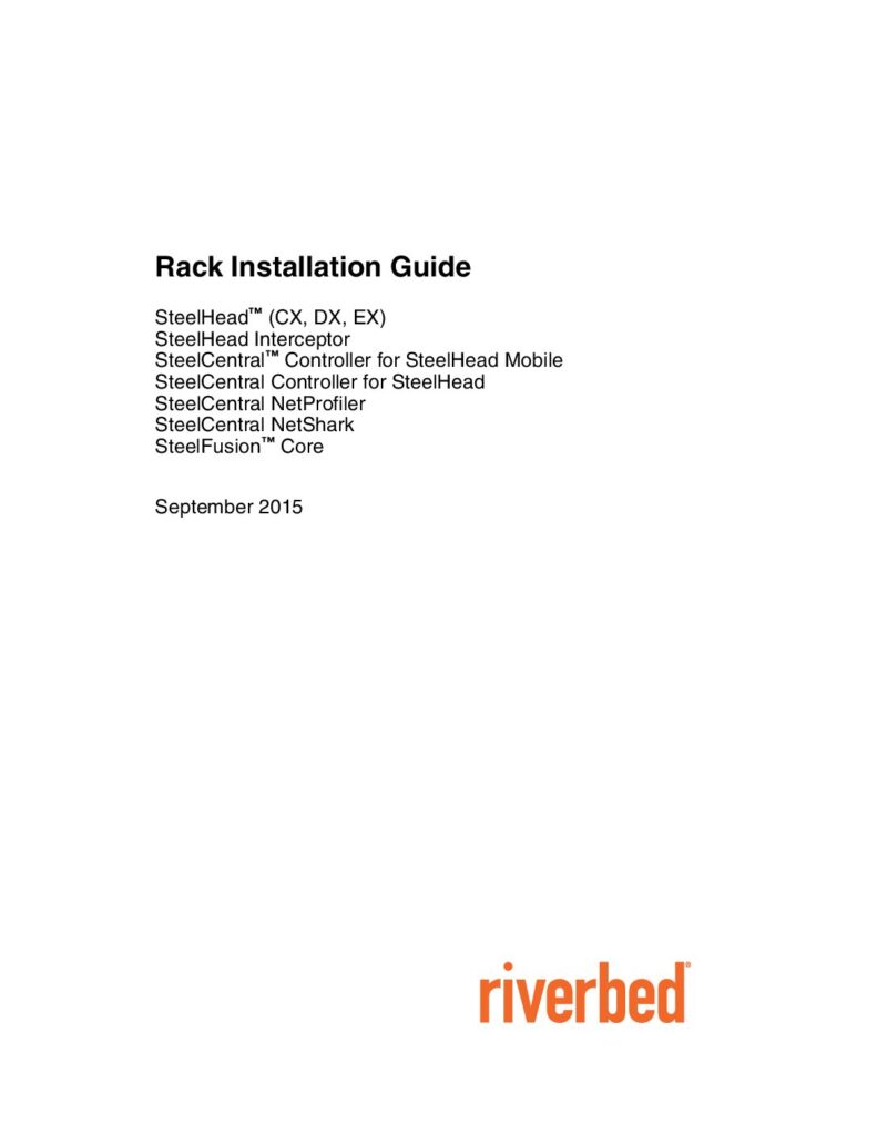 thumbnail of Riverbed Rack Installation Guide – Sept 2015