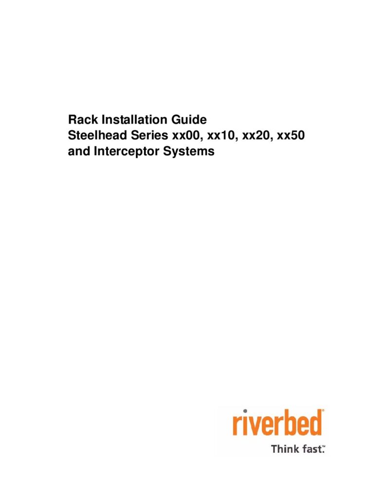thumbnail of Riverbed Rack Installation Guide Steelhead Series
