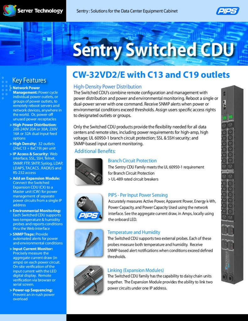 thumbnail of Server Tech PDU CW-32VD2AA15A1