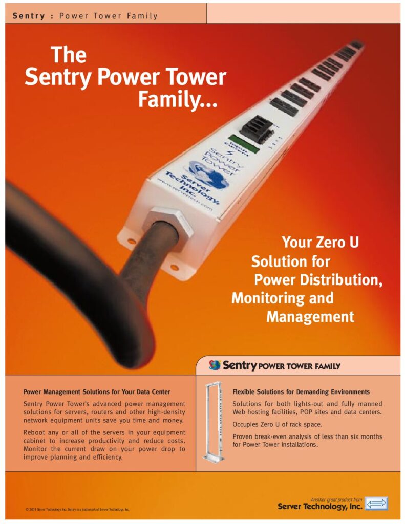 thumbnail of Server Tech Sentry Power Tower Family