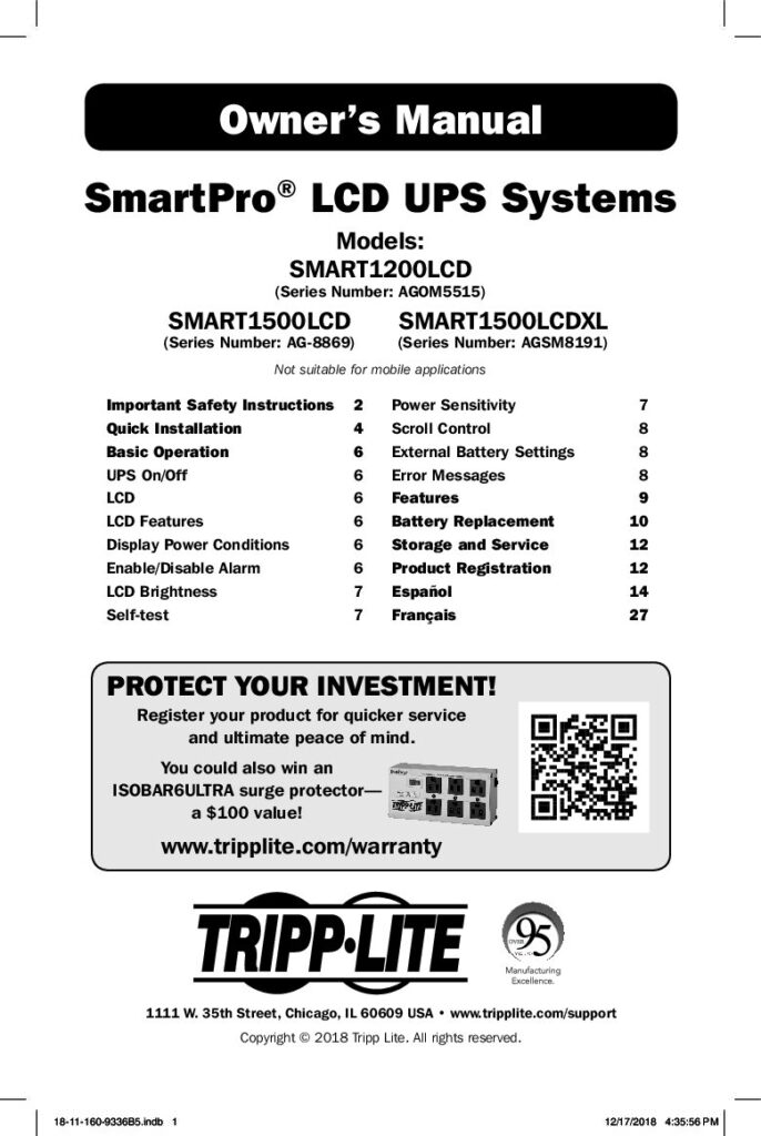 thumbnail of Tripp Lite SmartPro LCD UPS Systems