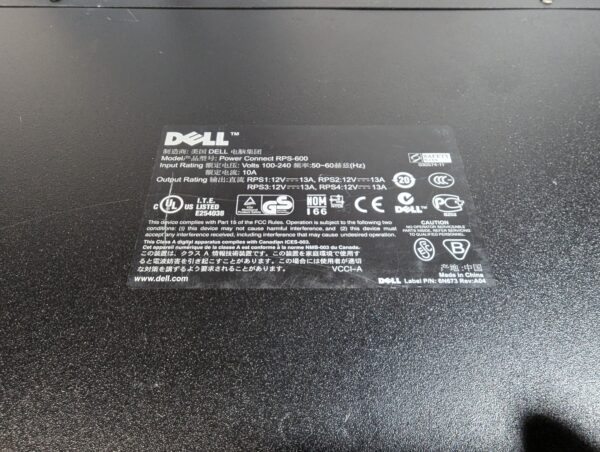 Dell PowerConnect RPS-600 Power Supply - Image 3