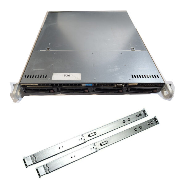 Supermicro SC813M PDSBM 1U Server Intel Core 2 Duo E4600 @2.4GHz 2GB RAM 1TB HDD [S36]