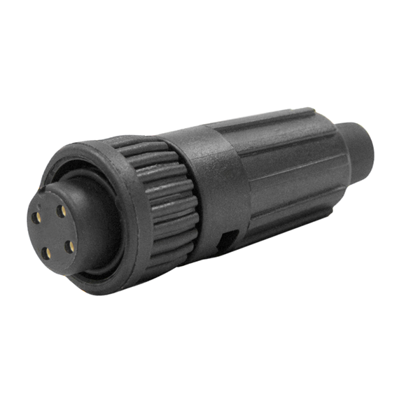 Switchcraft Conxall 4-Pin Circular Connector Plug Assembly 6282-4SG-519 (NOB)