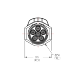 CPC (QTY 10) SXF1701 Non-Valved Coupling Body with 1/16 Hose Barb Female Fitting Bodies