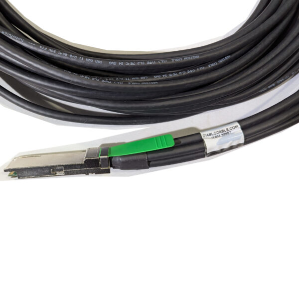 DiabloCable 5m QSFP to 4xSFP+ Breakout Splitter 24AWG Passive Octopus Cable 38657 (2) DiabloCable 5m QSFP to 4xSFP+ Breakout Splitter 24AWG Passive Octopus Cable 38657