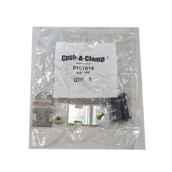 ZSI Cush-A-Clamp 58 OD 010T014 Cushioned Pipe Clamps, Electro Galvanized (2) ZSI Cush-A-Clamp 5/8" OD 010T014 Cushioned Pipe Clamps, Electro Galvanized