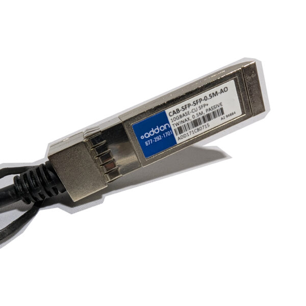 AddOn Arista CAB-SFP-SFP-0.5M 10GBase-CU SFP+ Direct Attach Cable (Passive Twinax, 50cm) (2) AddOn Arista CAB-SFP-SFP-0.5M 10GBase-CU SFP+ Direct Attach Cable (Passive Twinax, 50cm)