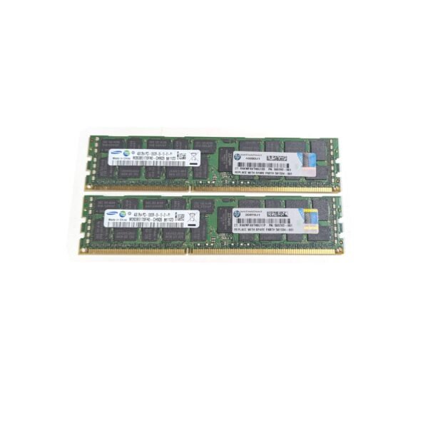 HP 500203-061 Samsung 8GB (2x4GB) PC3-10600R 1333MHz DDR3 240-Pin RAM Server Memory M393B5170FH0-CH9Q5