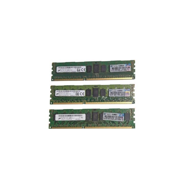 HP 647647-071 Micron 12GB (3x4GB) PC3L-10600R 1333MHz DDR3 240-Pin RAM Server Memory
