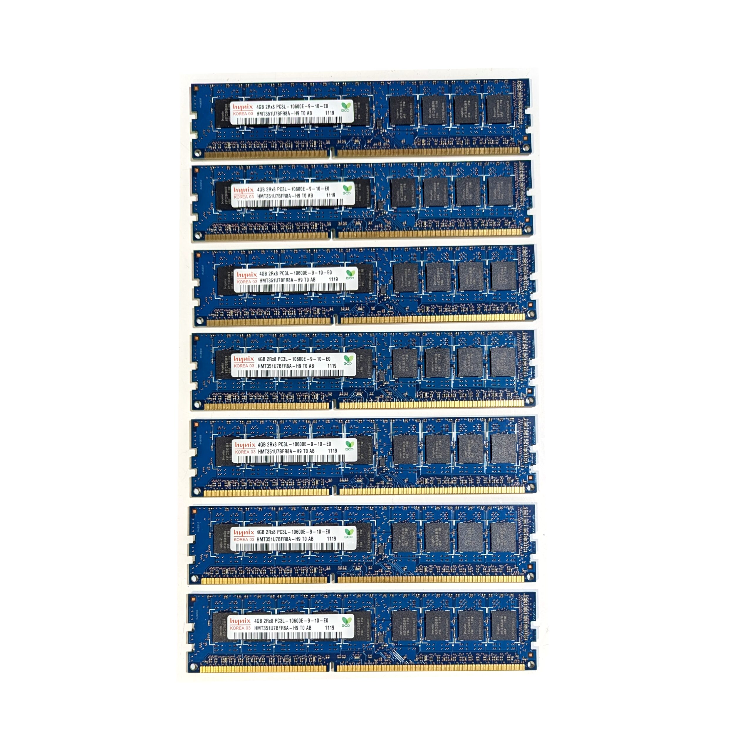 Hynix 28GB (7x4GB) PC3L-10600E 1333MHz DDR3 240-Pin RAM Server