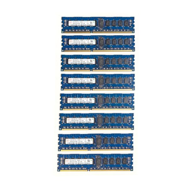 Hynix 32GB (8x4GB) PC3-12800R 1600MHz DDR3 240-Pin RAM Server Memory HMT351R7CFR8C-PB
