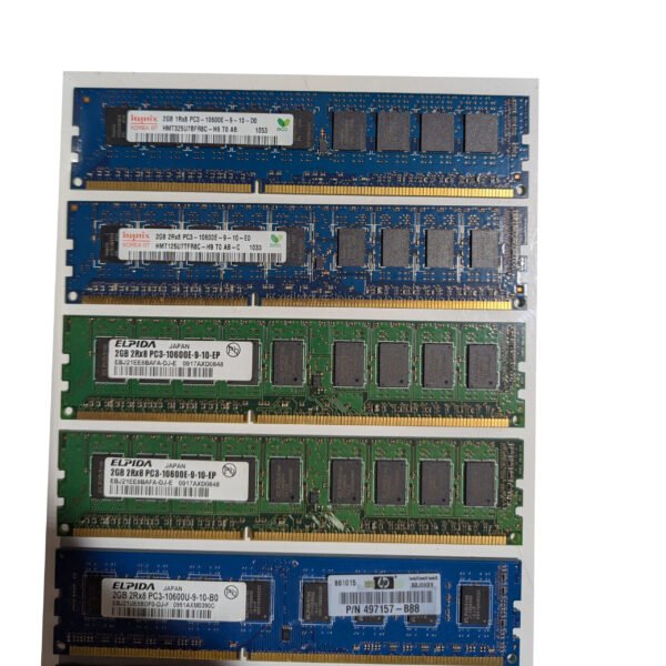 Hynix + Various 20GB (10 x 2GB) PC3-10600E 1333MHz DDR3 240-Pin RAM Server Memory