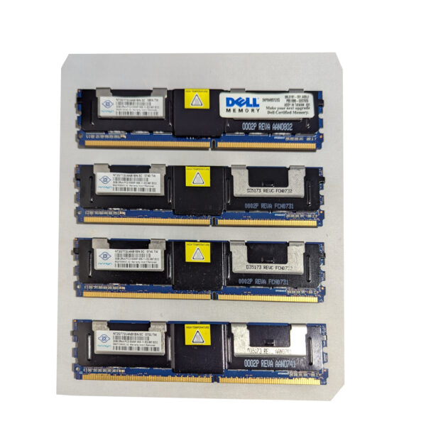 Nanya 8GB (4x2GB) 2Rx4 PC2-5300F-555 DDR2 240-Pin RAM Server Memory NT2GT72U4NB1BN-3C