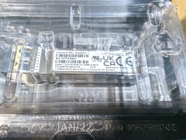 Oracle X-OPT 1/10GbE Short Wave SFP+ Transceiver for Servers 7358257 (NEW)