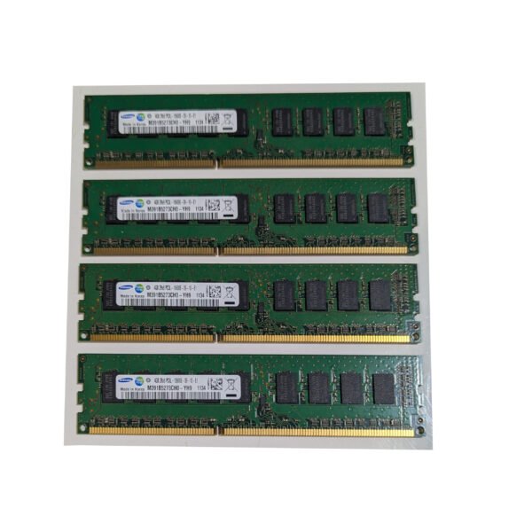 Samsung 16GB (4x4GB) PC3L-10600E 1333MHz DDR3 240-Pin RAM Server Memory M391B5273CH0-YH9