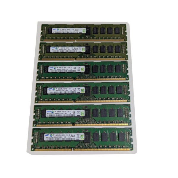 Samsung 24GB (6x4GB) PC3L-10600R 1333MHz DDR3 240-Pin RAM Server Memory M393B5273DH0-YH9