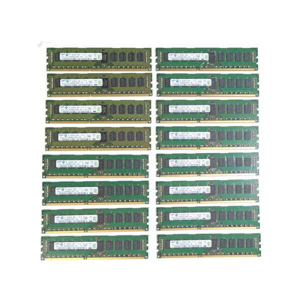 Samsung 64GB (16x4GB) PC3-12800R 1600MHz DDR3 240-Pin RAM Server Memory M393B5273DH0-CK0