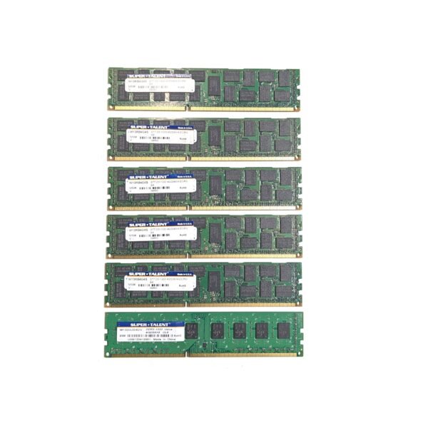 Super Talent 24GB (6x4GB) PC3-10600E 1333MHz DDR3 240-Pin RAM Server Memory W13RB4G4S