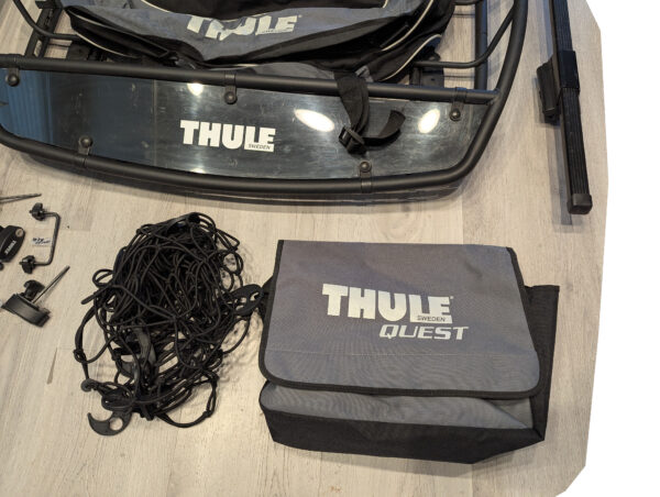 Thule Canyon XT Roof Basket Black 859002859XT with Cargo Net & Cargo Bag (3) Thule Canyon XT Roof Basket Black 859002/859XT with Cargo Net & Cargo Bag