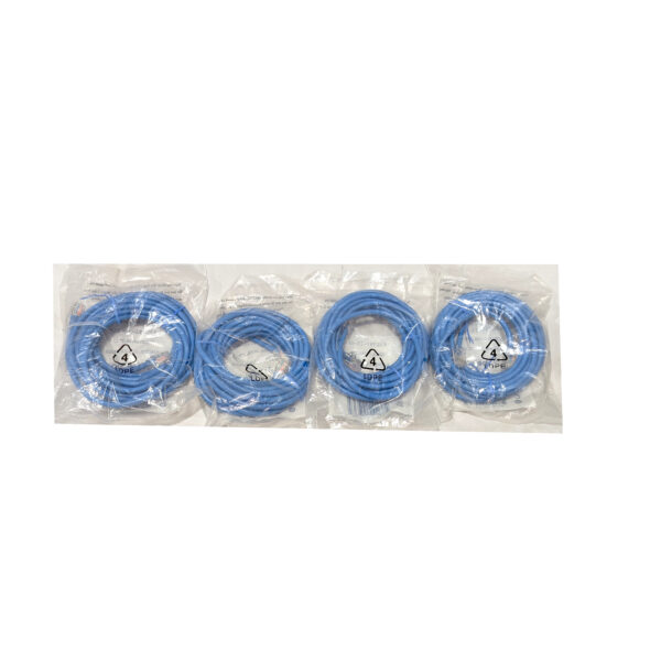 Belkin (Qty 4) Cat5e 15Ft Patch Cord RJ45 Network Cables Blue A3L791-15-BLU