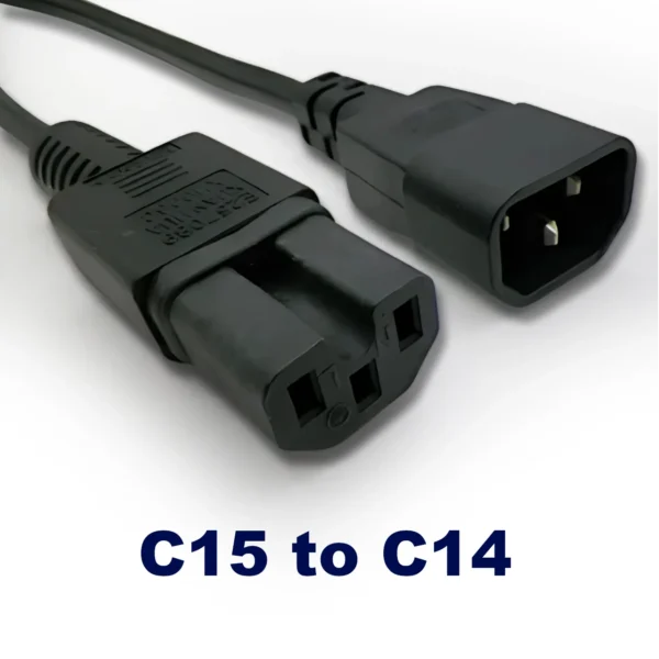 Cisco Volex AC Power Cables (Qty 4) IEC C14 to C15 4 Feet 13A 250V 16AWG Black 72-4161-01