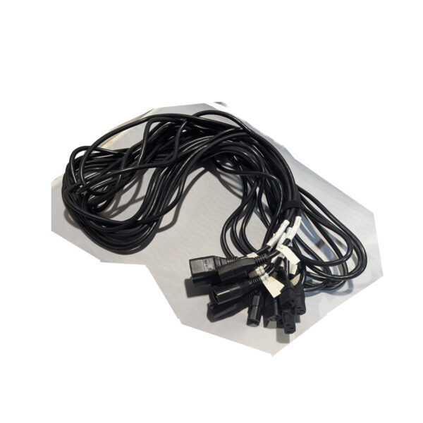 Cisco Volex AC Power Cables (QTY 6) IEC C13 to C14 10 Feet 10A 250V 14AWG Black 37-0833-02