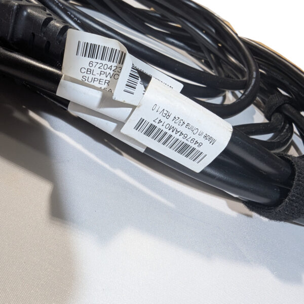 Super Micro (QTY 4) AC Power Cords 6 Feet 15A 14AWG IEC C13 to C14 CBL-PWCD-0579-1