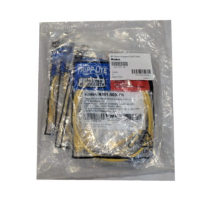 Tripp Lite (QTY 10) Yellow Snagless Cat5 Patch Ethernet Cables 3Ft N001-003-YW