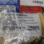 Tripp Lite (QTY 10) Yellow Snagless Cat5 Patch Ethernet Cables 3Ft N001-003-YW