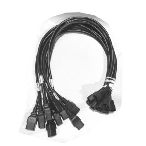 Yung Li AC Power Cables (Qty 9) IEC C14 to C19 3 Feet 16A 250V 14AWG Black PWRC14C19-03F-15A