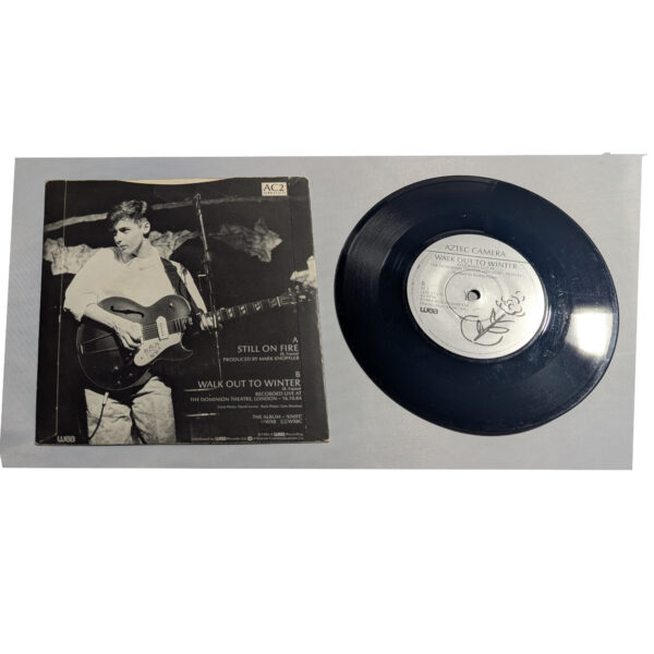 ac-stillonfire (2) Aztec Camera | Still on Fire - 7" Vinyl Record Single 1984 Warner Bros. Music