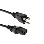 Well Shin (QTY 9) WS-001F AC Computer Power Cords 6 Feet IEC C13 to NEMA 5-15P