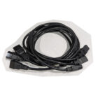 Cisco (QTY 3) 6 Feet IEC C13 to C14 AC Power Cables 10A 250V 17AWG Black 37-0994-02